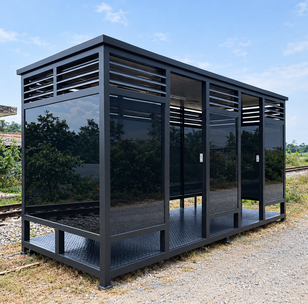 Cabin Hút Thuốc Khung Thép